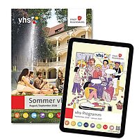 E-Paper vhs-Programm Herbst/Winter 2026/27; Titelbild: Luzie Gerb