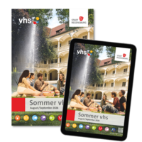 Sommer vhs 2026, Titelbild: Grafikbüro Gegensatz
