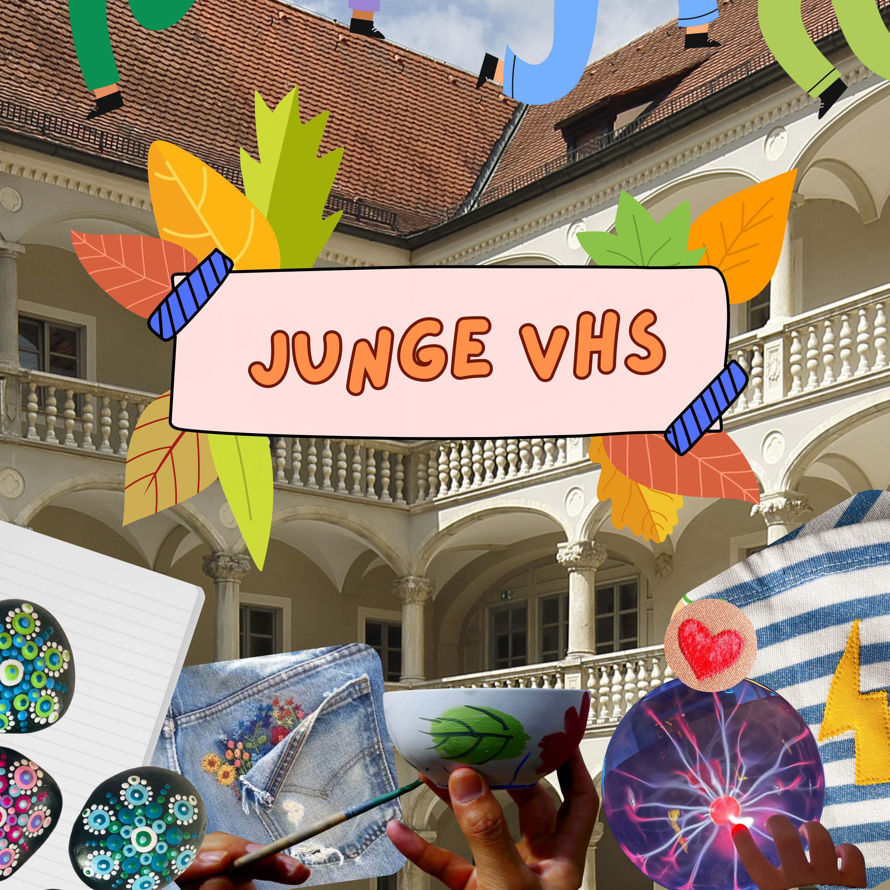 Öffnet die Seite '"Junge vhs" im Herbst'