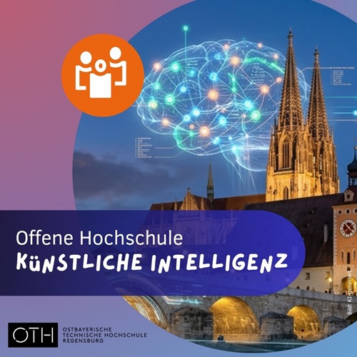 Offene Hochschule zum Thema "Künstliche Intelligenz", Bild: KI-generiert