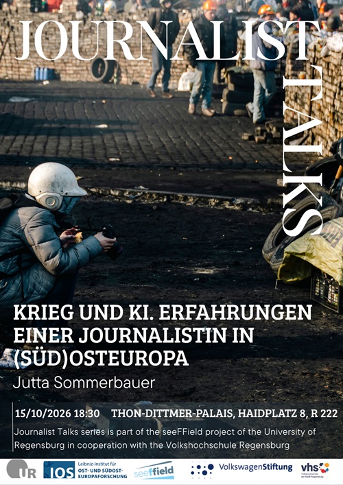 Journalist Talks am 15.10. mit Jutta Sommerbauer